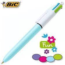 Stylo Grip Pro Bic 4 couleurs - pastel