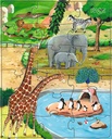 3 puzzles «Animaux» - 12 / 15 / 18 pces