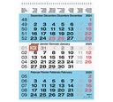 Calendrier mural 3 mois 2025