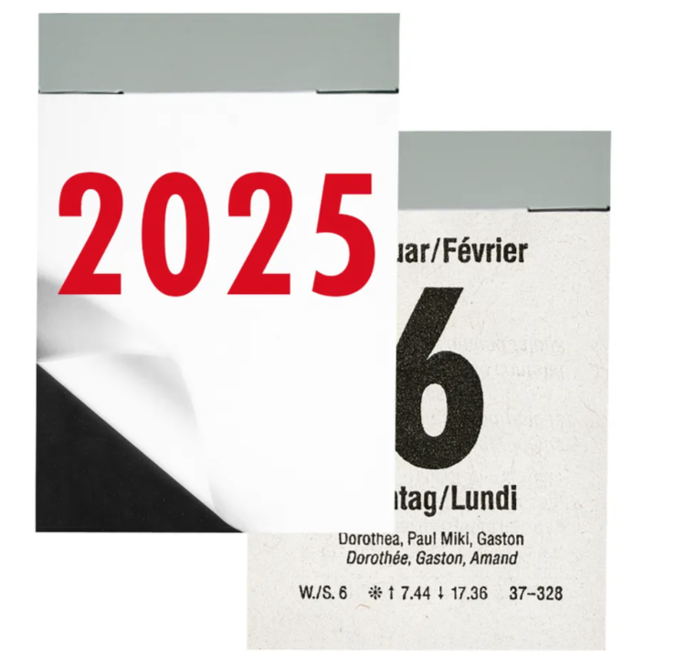 Biella calendrier à déchirer, No 2, 2025