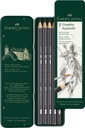 Crayons graphite aquarelle Faber, 5 pces