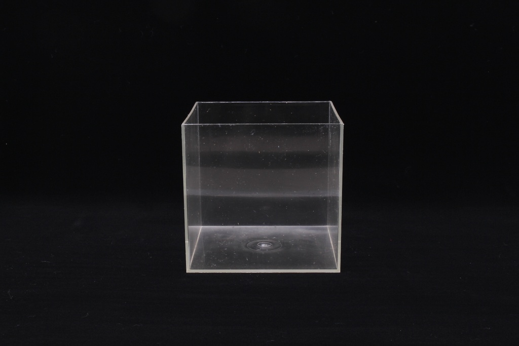 Math. 7e cube en plexiglas transparent 1dm3 non gradué