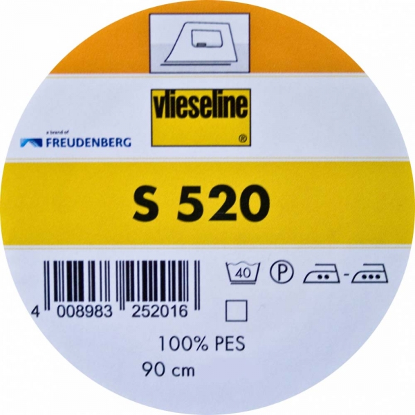 Vlieseline-S 520 largeur 90 cm blanc