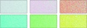 Carton à paillettes pastel 17,4 x 24,5 cm 300 gr/m2, assortiment 6 fles