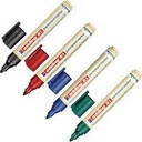 Marqueurs edding 21, assortiment 4 couleurs