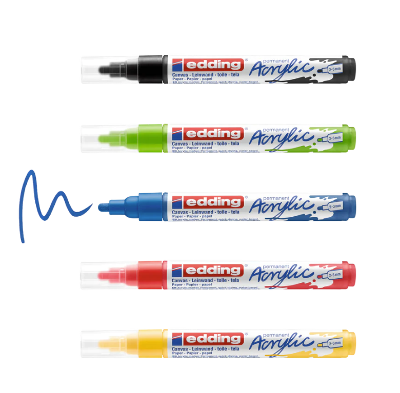 Acrylic Marker edding 5100 Set 5 pièces