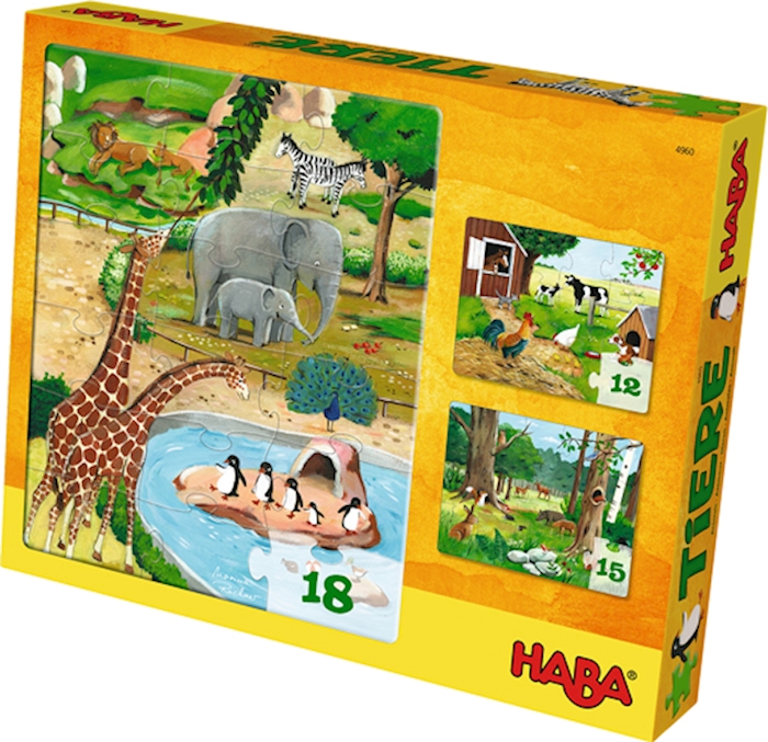 ​​​3 puzzles «Animaux»