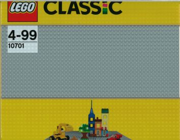 Lego® Grundplatte grau 38 x 38 cm