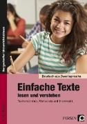 Einfache Texte lesen und verstehen (Textverständnis, Wortschatz, Grammatik)