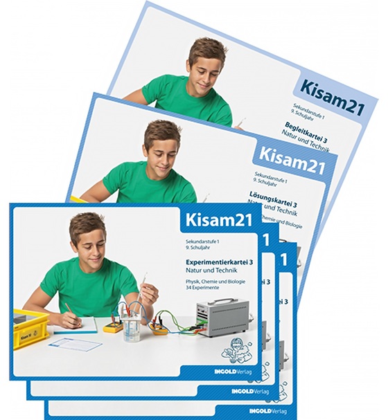 Kisam 21 - Experimentierkartei 3, Schulbundle (8 Experimentierkarteien, 1 Lösungskartei, 1 Begleitkartei)