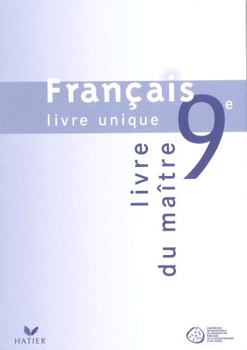 Français Livre unique 9e Harmos, livre du maître (CATARO 010762)