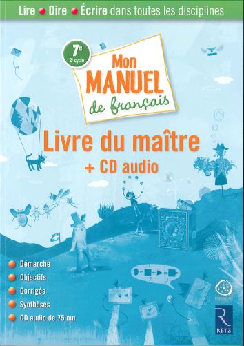 Mon manuel de français 7e maître (CATARO 010898)