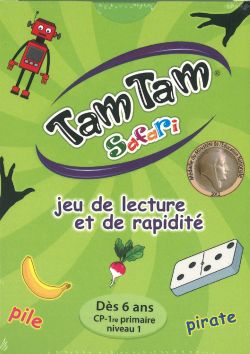 Tam Tam Safari, jeu de lecture et de rapidité dès 6 ans