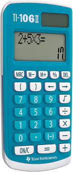 Calculatrice Texas TI-106 II Solar - 4 opérations