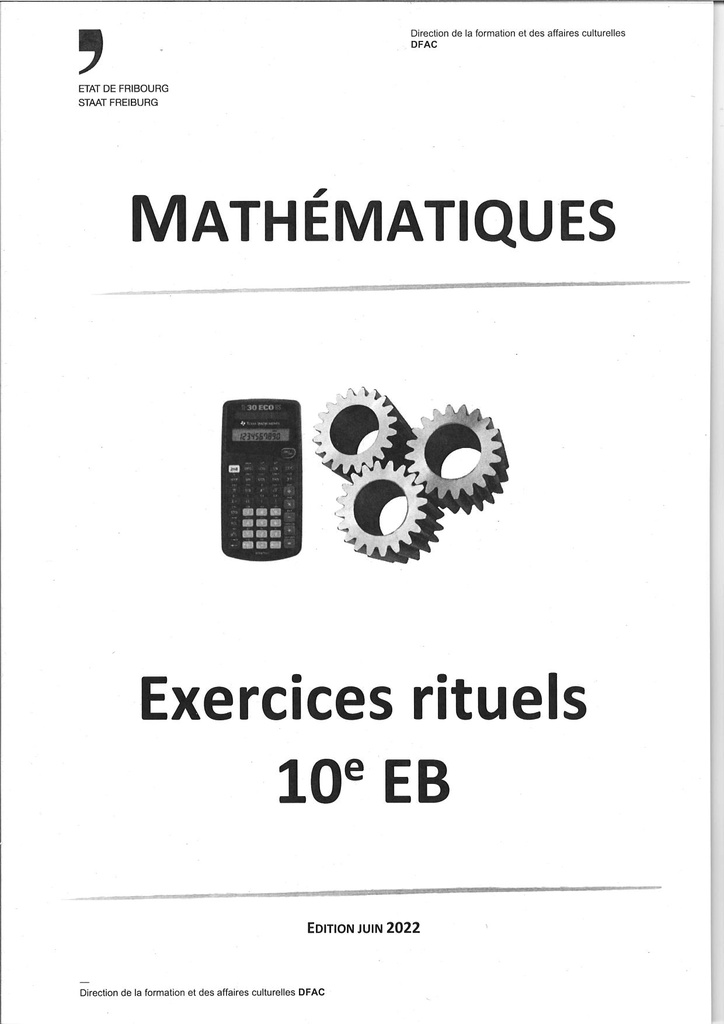 Exercices rituels de maths 10 ème EB