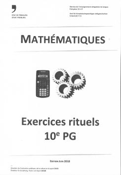 Exercices rituels de maths 10 ème PG