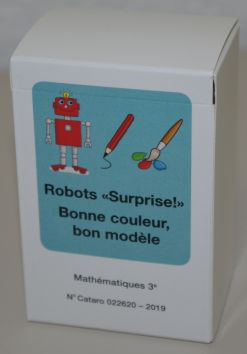 Mathématiques 3e Lot de jeux de cartes
Robot surprise + Bonne couleur, bonne forme (CATARO 022620)