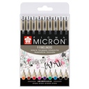 Pigma Micron Fineliner Set 9 Farben 0.45mm