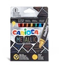 Crayons de cire Carioca Metallic, 8 couleurs