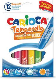 Crayons gel Carioca Temperello 12 couleurs