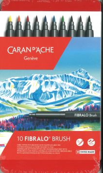 Feutres Caran d'Ache Fibralo Brush assortiment 