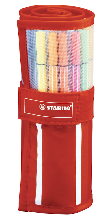 Faserstift Stabilo Pen 68, Rollerset zu 30 Farben