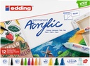 Acrylmarker Set edding à 12 Stück  (5000 - 5100 - 5300 - 5400)