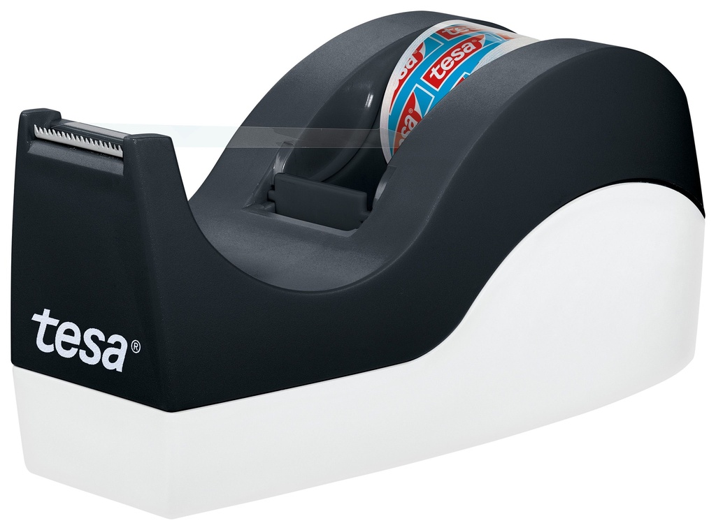 tesa® Tischabroller schwarz / weiss