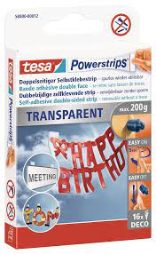 Powerstrips® tesa Deco transparent 16 Streifen