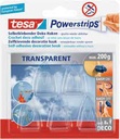 Powerstrips® tesa transparent 5 Deko-Haken und 8 Streiefen