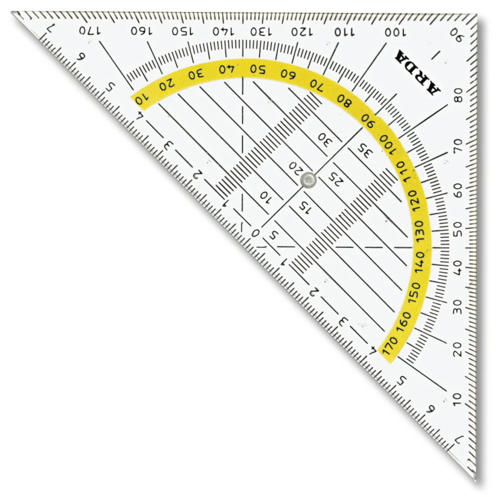 Equerre géométrique 16 cm