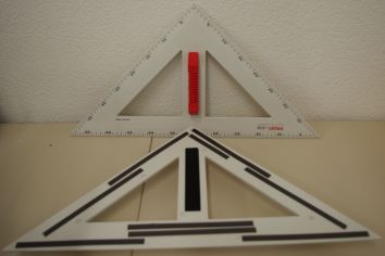 Wandtafel-Dreieck  45° - 60 cm, magnetisch