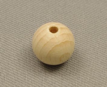 Boules en bois ø 20 mm avec trou traversant (12 pièces)