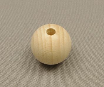 Boules en bois ø 30 mm avec trou traversant (6 pièces)