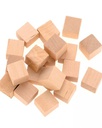 Cubes en bois 15 mm 72 pièces