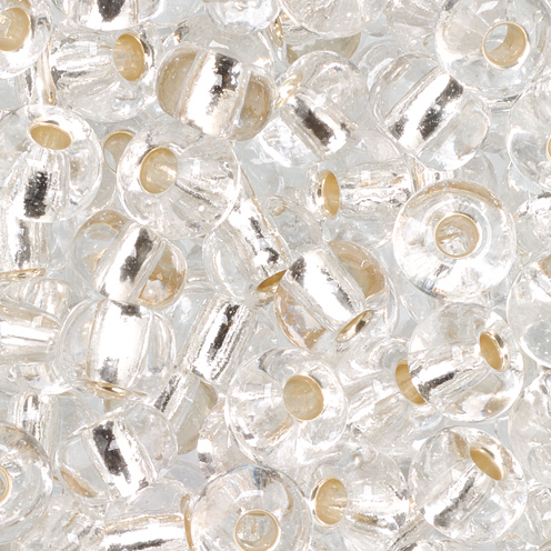 Perles rocailles reflet argenté ø 5.5 mm 17 g