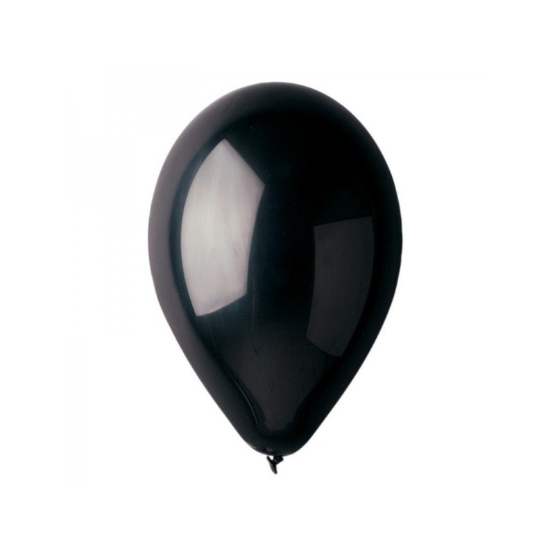 Ballons ø 30 cm noir métallic 25 pièces