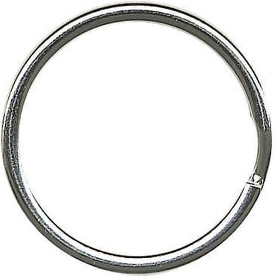 Anneaux pour porte-clé argent ø 25 mm - 100 pièces