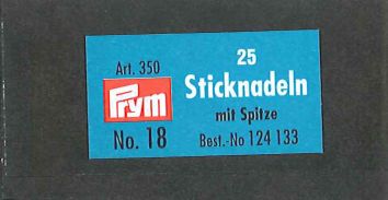 Sticknadeln mit Spitze  25 Stk.