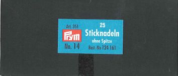 Sticknadeln stumpf 25 Stück