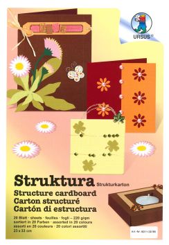 Struktura, 23x33 cm  220 g/m2, 20 fles assortis