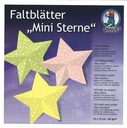 Faltblätter «Mini Sterne» 80 g/m2 15x15cm 100 Blatt