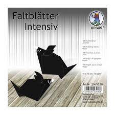 Faltblätter Intensiv "schwarz" 15 x 15 cm, 65 g/m2, 100 Blatt