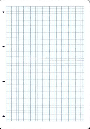 Feuilles de classeur A4 quadrillé 4 mm (100 fles)