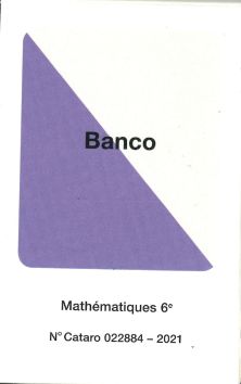 Mathématiques 6e, jeux de cartes «Banco» CATARO 022884