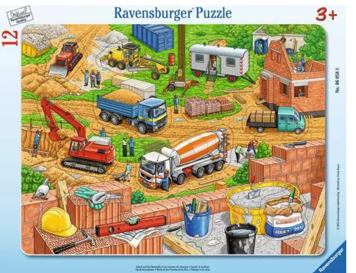 Puzzle «Travaux sur le chantier» 12 pièces