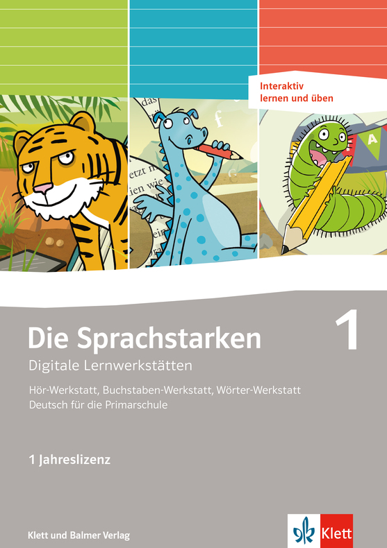 Die Sprachstarken 1, Digitale Lernwerkstätten 1 Jahreslizenz