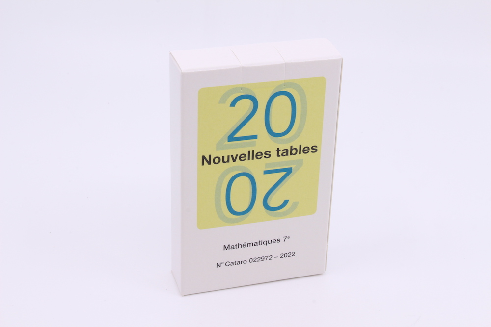 Mathématiques 7e, jeux de cartes Nouvelles tables (CATARO 22972)