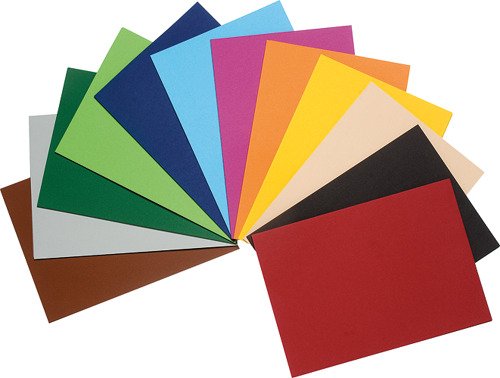 Tonzeichenpapier A3 intensivrot, 100 Blatt