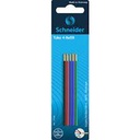 Recharge pour stylo à bille Schneider 4 couleurs (pq de 5 pces)